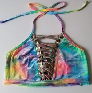 Rainbow Halter Top